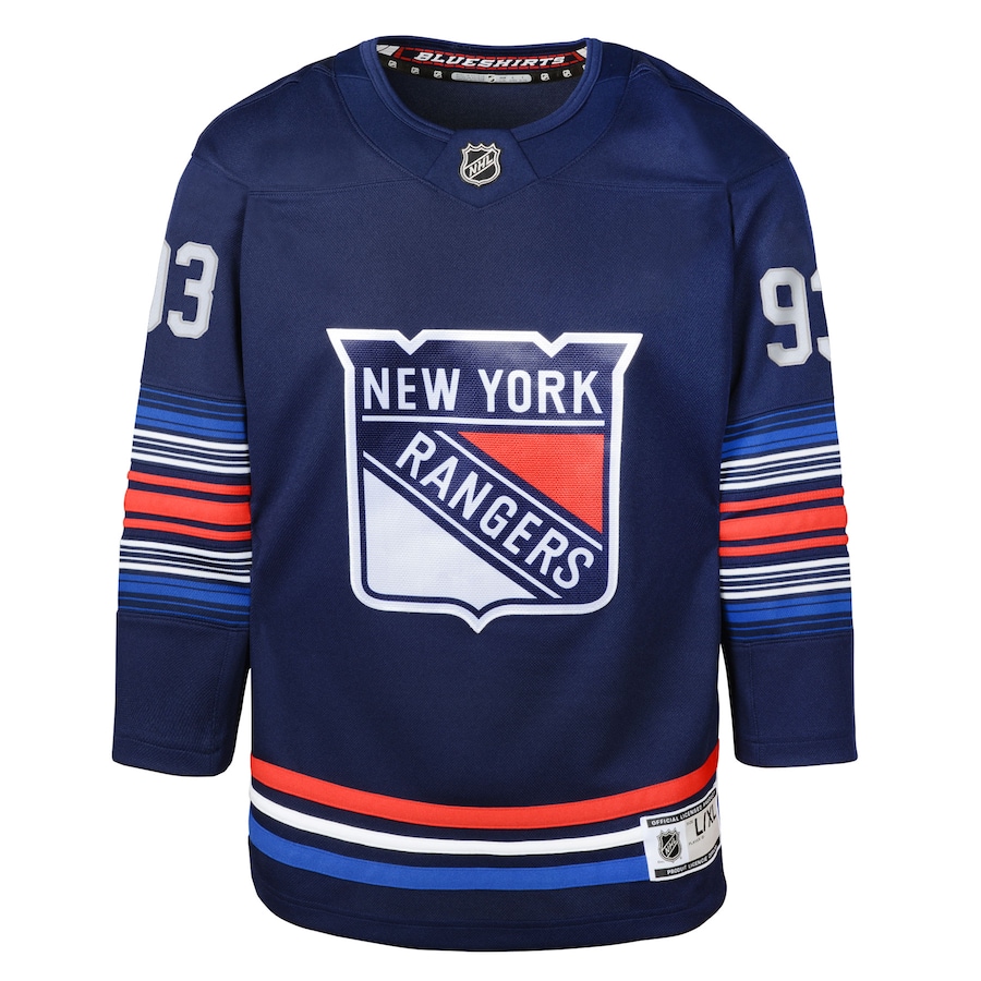 Youth New York Rangers White Away Primegreen Authentic Jersey